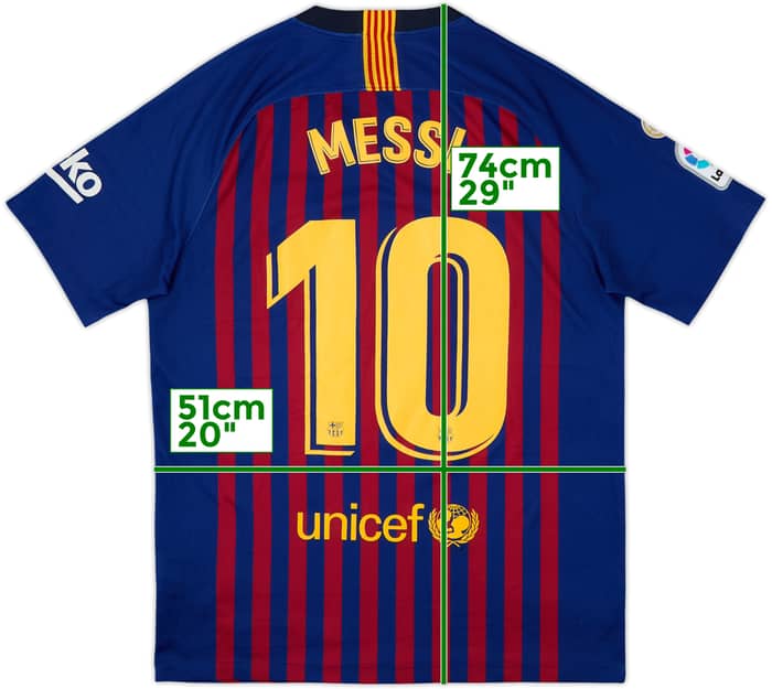 2018-19 Barcelona Local Camiseta Messi #10 - 8/10 - (M)