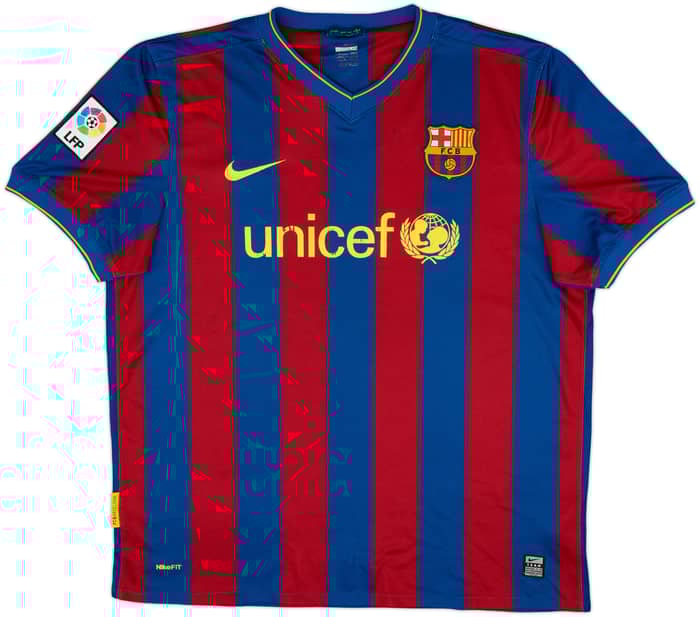 2009-10 Barcelona Local Camiseta - 5/10 - (XL)