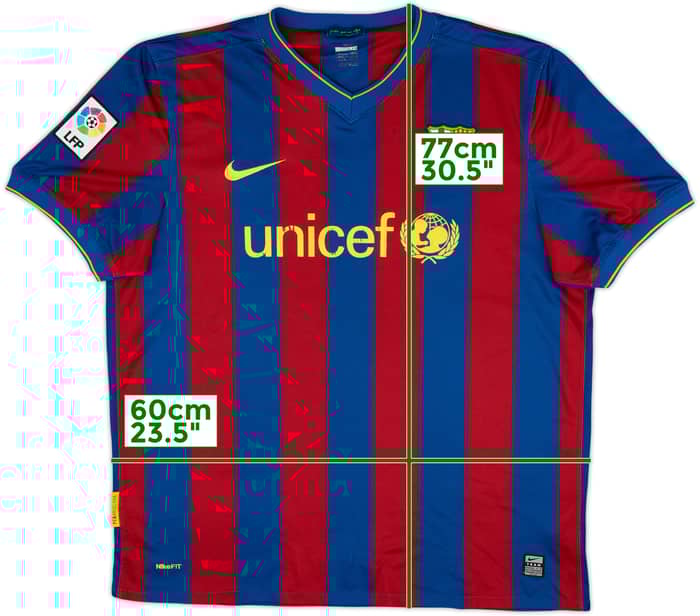 2009-10 Barcelona Local Camiseta - 5/10 - (XL)