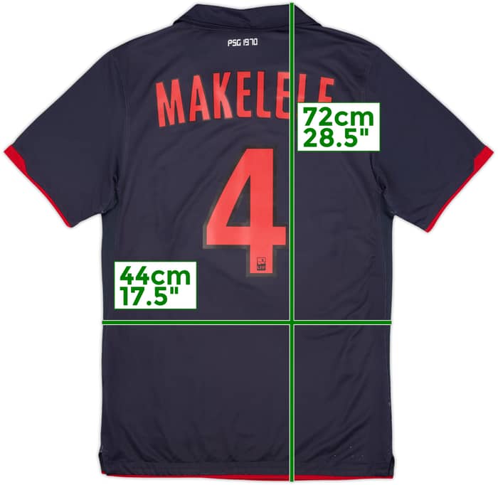 2010-11 Paris Saint-Germain Away Shirt Makelele #4 - 6/10 - (S)