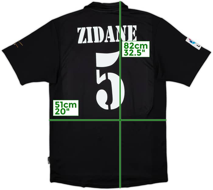 Camiseta de visitante del Real Madrid 2001 Zidane #5 - 8/10 - (M)