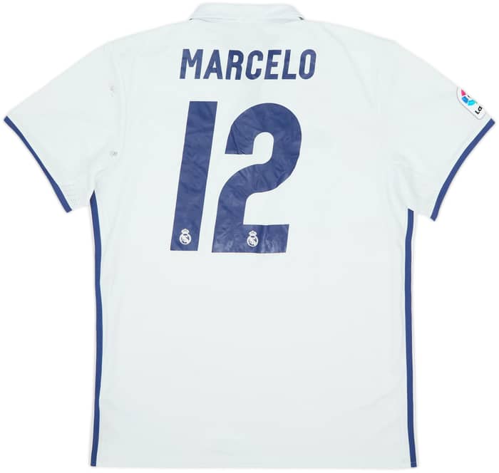 2016-17 Real Madrid Home Shirt Marcelo #12 - 4/10 - (L)