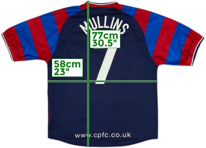 2003-04 Crystal Palace Home Shirt Mullins #7 - 6/10 - (L)