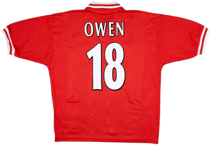 Camiseta de local del Liverpool 1996-98 Owen #18 - 6/10 - (L)