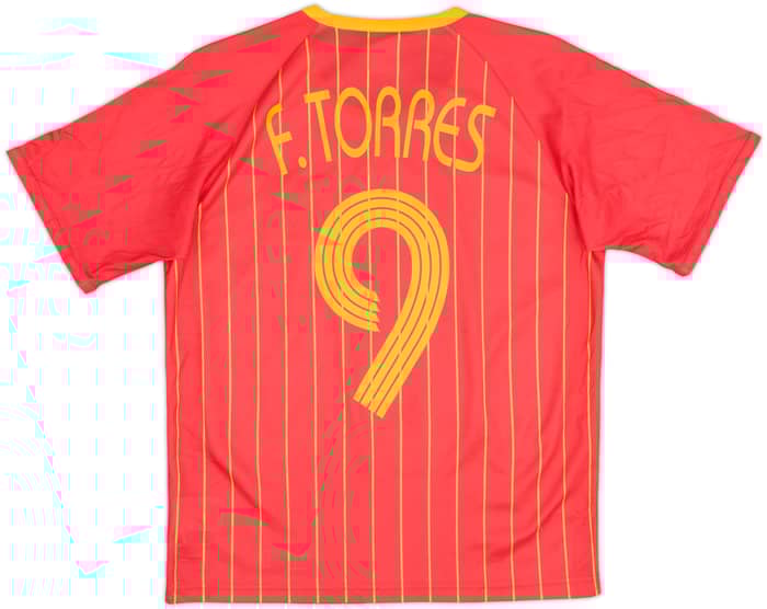 Camiseta básica de local de España 2006-08 F.Torres #9 - 10/10 - (S)