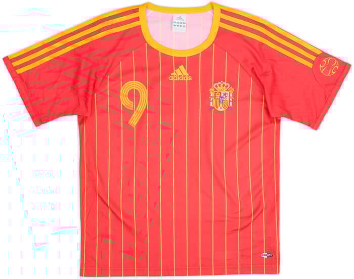 Camiseta básica de local de España 2006-08 F.Torres #9 - 10/10 - (S)