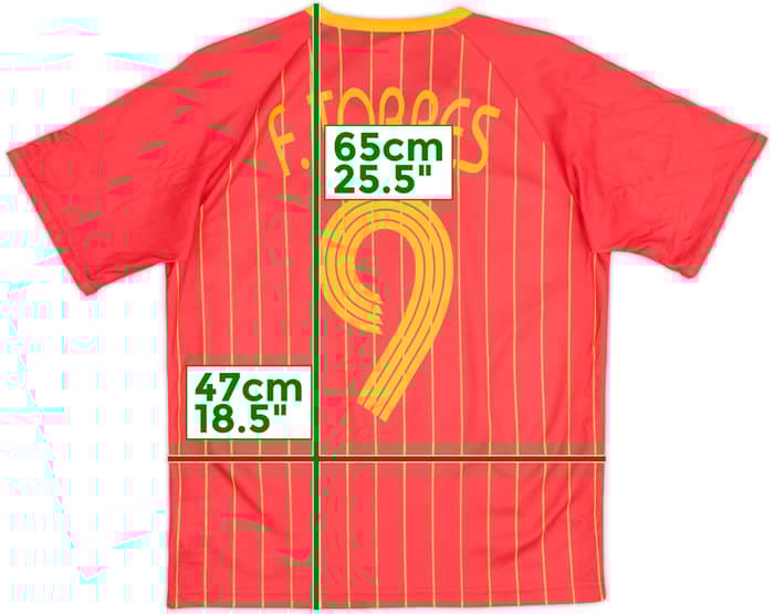 Camiseta básica de local de España 2006-08 F.Torres #9 - 10/10 - (S)