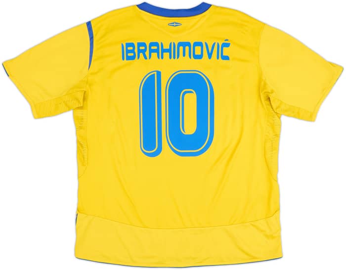2005-06 Sweden Home Shirt Ibrahimovic #10 - 8/10 - (XL)