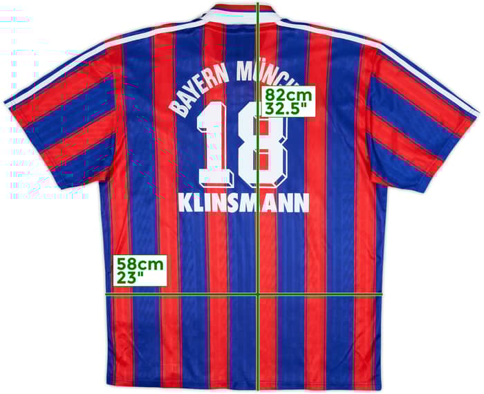 1995-97 Bayern Múnich Camiseta Local Klinsmann #18 - 6/10 - (XL)