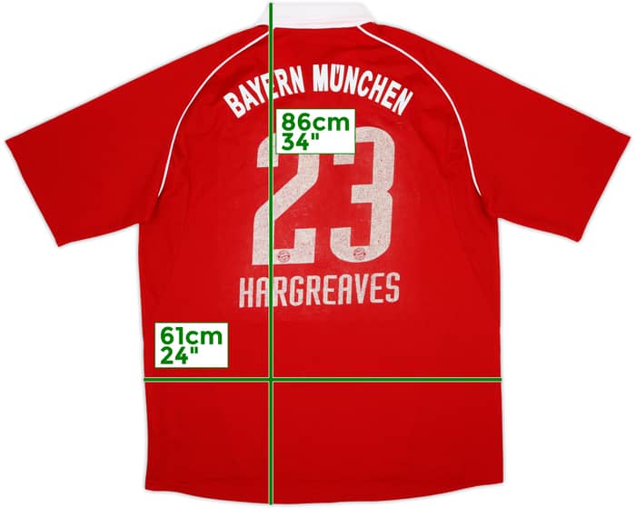 2005-06 Bayern Munich Home Shirt Hargreaves #23 - 5/10 - (XL)