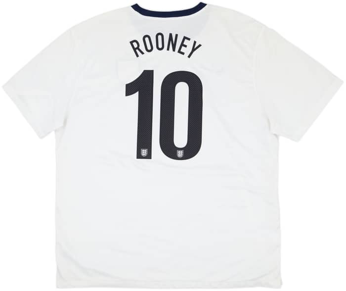 2013 England 150th Anniversary Home Shirt Rooney #10 - 6/10 - (3XL)