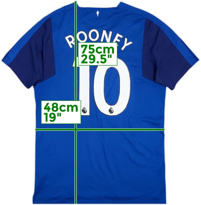 2017-18 Everton Home Shirt Rooney #10 - 6/10 - (L)