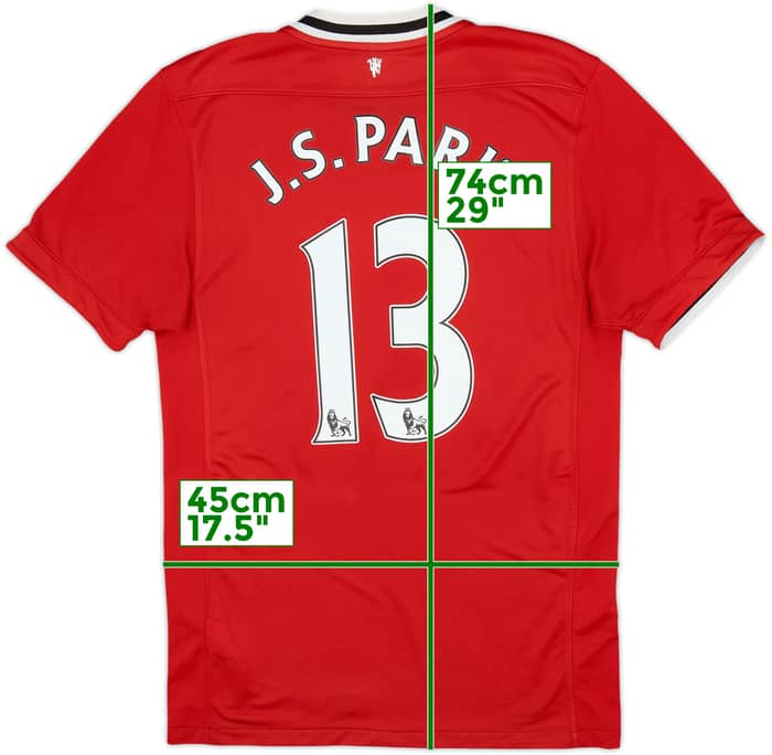 2011-12 Manchester United Camiseta Local J.S.Park #13 - 5/10 - (S)