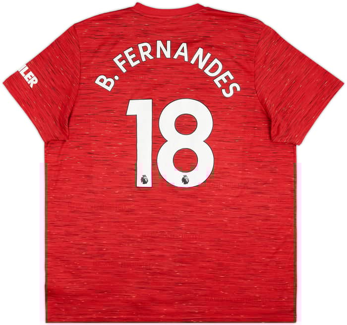 2020-21 Manchester United Home Shirt B.Fernandes #8 - 7/10 - (XXL)