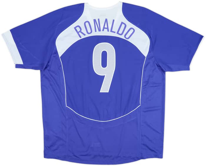 2004-06 Brazil Away Shirt Ronaldo #9 - 6/10 - (XL)