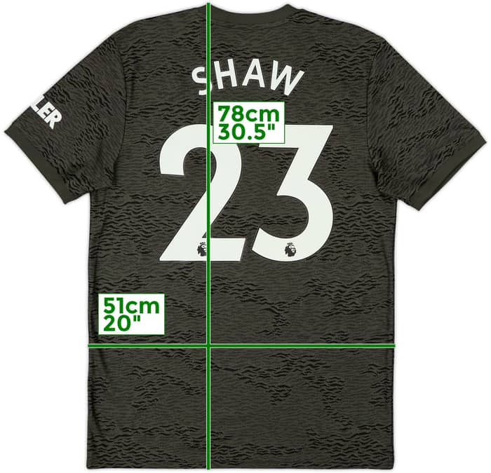 2020-21 Manchester United Away Shirt Shaw #23 - 10/10 - (M)