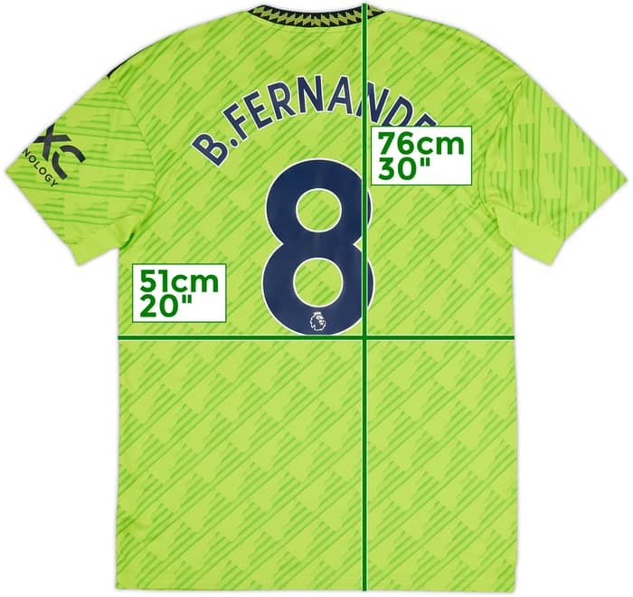 2022-23 Manchester United Tercera Camiseta B.Fernandes #8 - 9/10 - (M)
