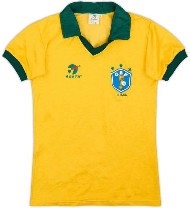 1985-88 Brazil Home Shirt - 9/10 - (7-8 Years)