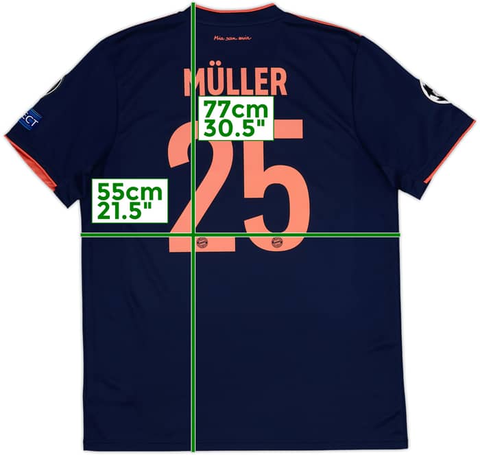2019-20 Bayern Munich Third Shirt Muller #25 - 10/10 - (L)