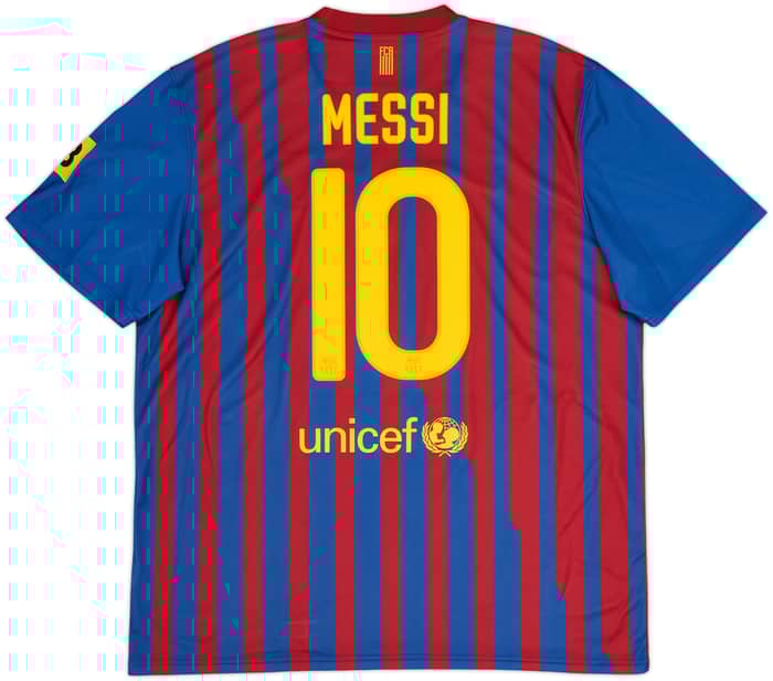 2011-12 Barcelona Basic Home Shirt Messi #10 - 6/10 - (XL)