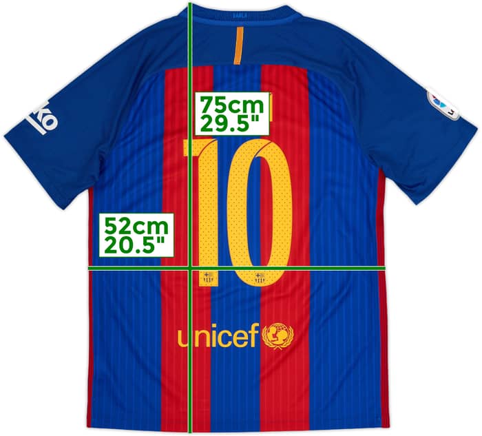 2016-17 Barcelona Home Shirt Messi #10 - 10/10 - (M)