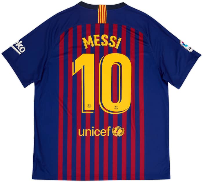 2018-19 Barcelona Local Camiseta Messi #10 - 8/10 - (XL)