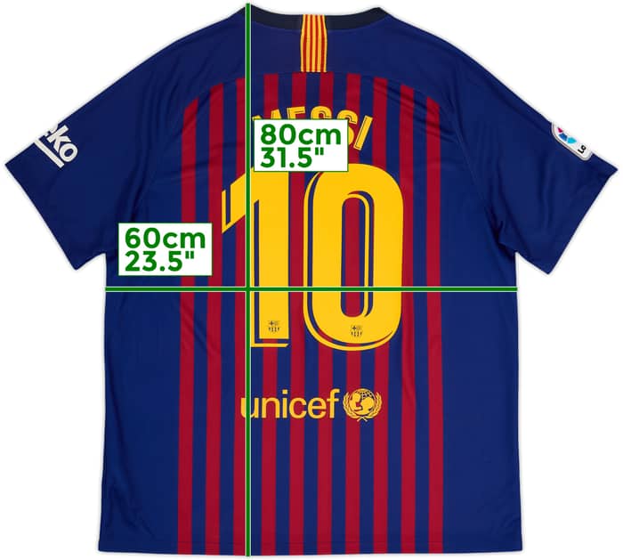 2018-19 Barcelona Local Camiseta Messi #10 - 8/10 - (XL)