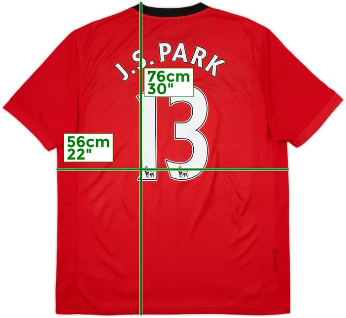 Camiseta de local del Manchester United 2009-10 J.S.Park #13 - 10/10 - (L)