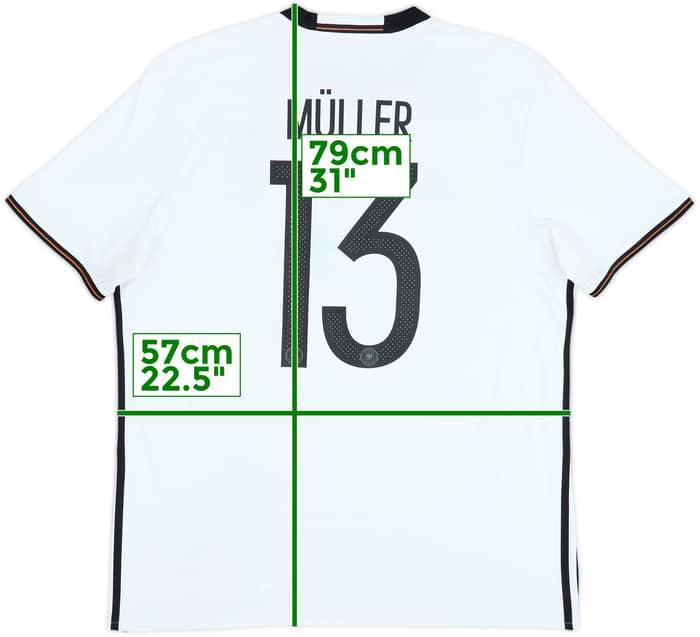 2015-16 Germany Home Shirt Muller #13 - 6/10 - (XL)
