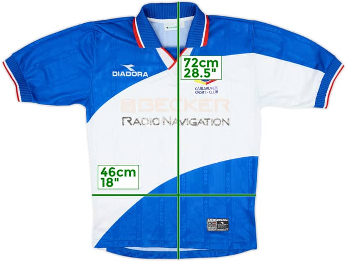 Camiseta de local del Karlsruhe 1999-00 - 5/10 - (M)