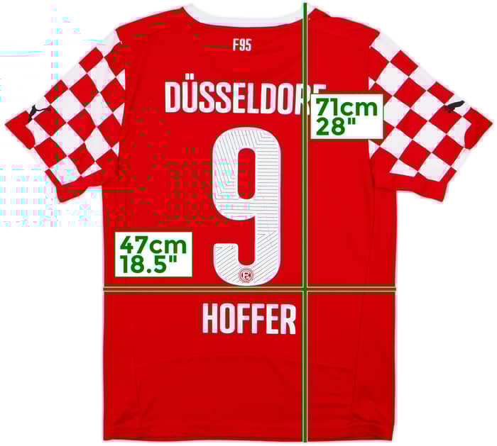 Camiseta de local del Fortuna Dusseldorf 2014-15 Hoffer #9 - 6/10 - (S)