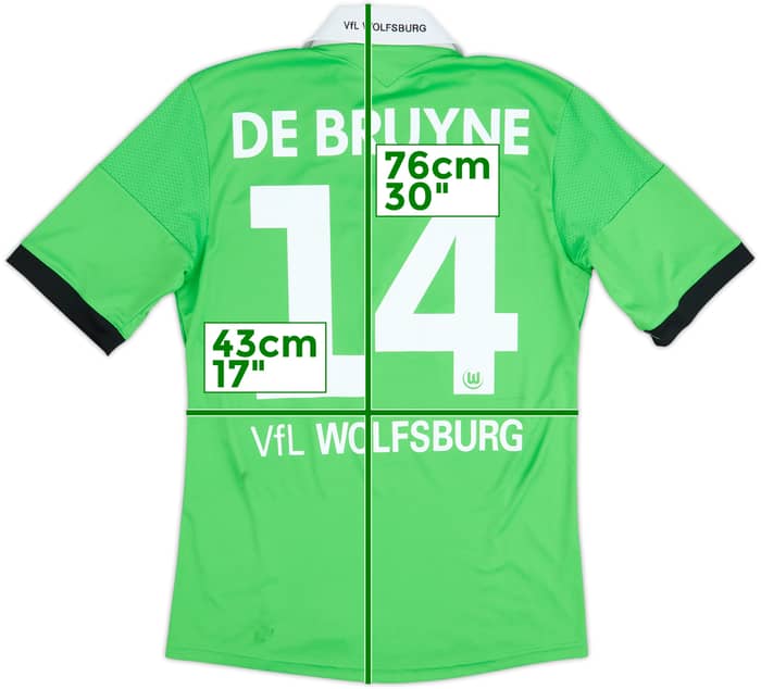 2013-14 Wolfsburg Away Shirt De Bruyne #14 - 7/10 - (S)