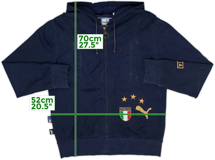 Chaqueta de chándal con capucha Puma de Italia 2003-04 - 5/10 - (L)
