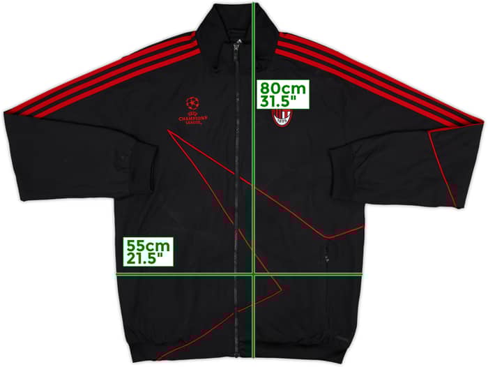 2009-10 AC Milan adidas CL Track Jacket - 8/10 - (M/L)