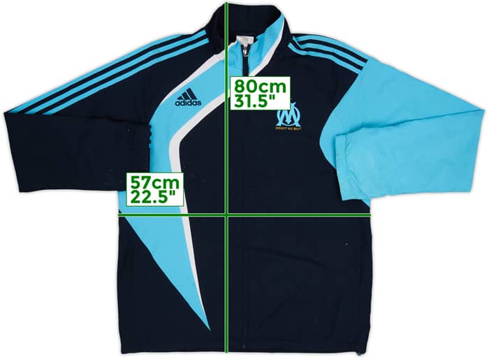 2009-10 Olympique Marseille adidas Track Jacket - 6/10 - (M/L)