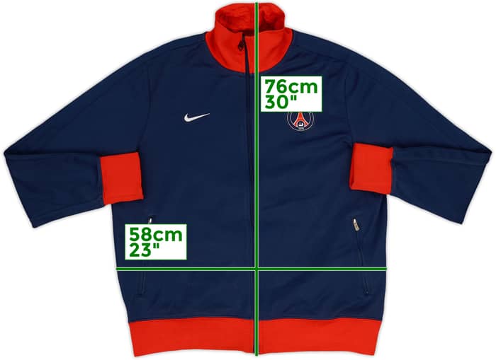 2012-13 Paris Saint-Germain Nike N98 Track Jacket - 7/10 - (XL)