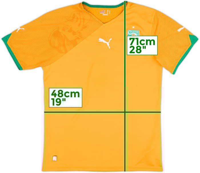 2010-11 Ivory Coast Home Shirt - 8/10 - (M)