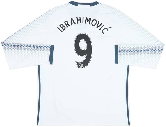 2016-17 Manchester United Third L/S Shirt Ibrahimovic #9 - 8/10 - (XL)
