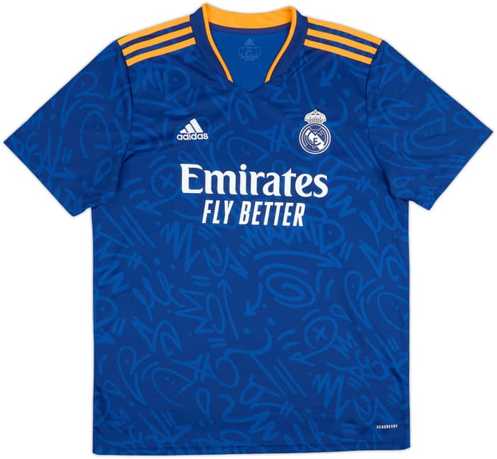2021-22 Real Madrid Away Shirt Benzema #9 - 9/10 - (L)