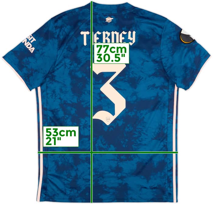 2020-21 Arsenal Third Shirt Tierney #3 - 9/10 - (L)