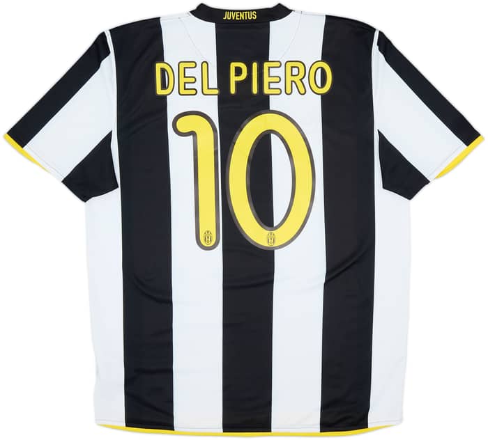 2008-09 Juventus Home Shirt Del Piero #10 - 9/10 - (L)