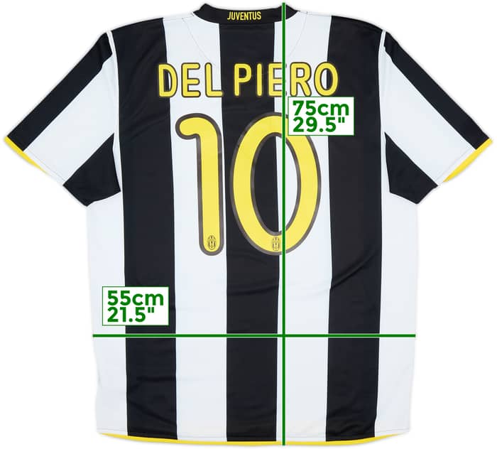 2008-09 Juventus Home Shirt Del Piero #10 - 9/10 - (L)