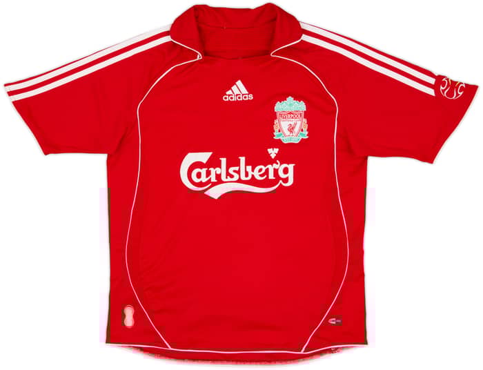 2006-08 Liverpool Camiseta Local Gerrard #8 - 6/10 - (L. de niño)