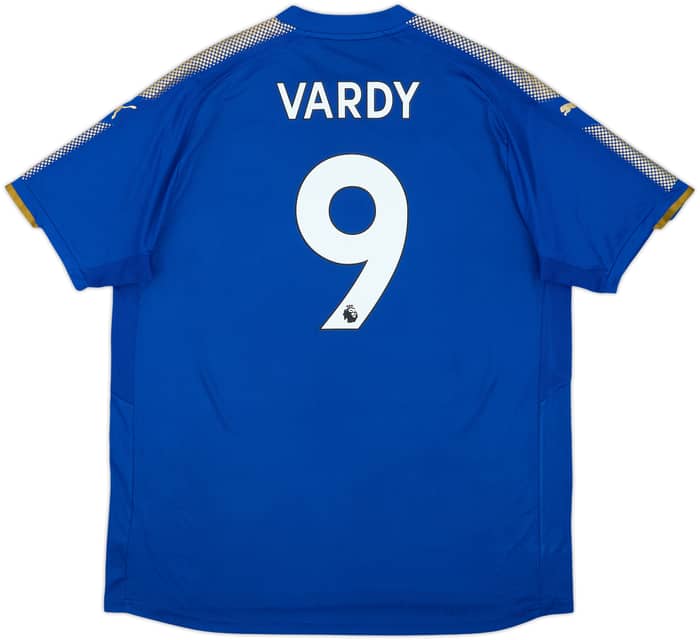 2017-18 Leicester Home Shirt Vardy #9 - 7/10 - (XXL)