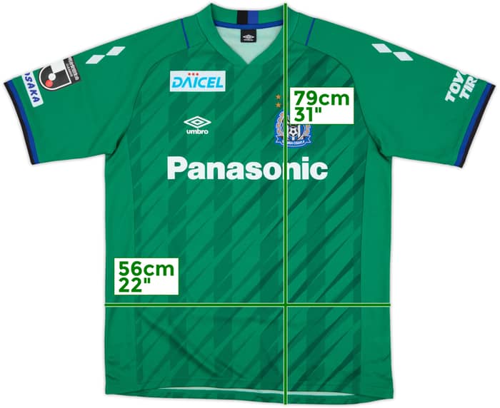 Camiseta de portero S/S del Gamba Osaka 2021 - 10/10 - (L)