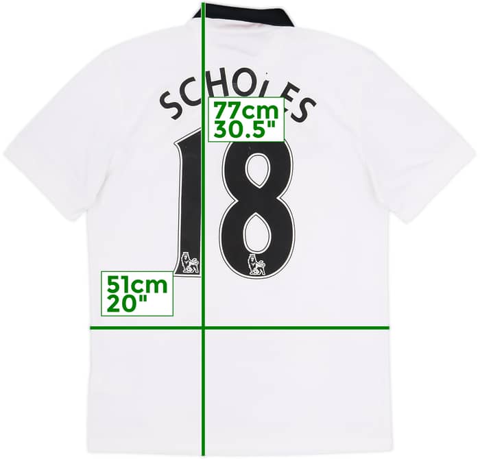 2014-15 Manchester United Away Shirt Scholes #18 - 5/10 - (M)