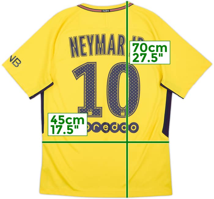 2017-18 Paris Saint-Germain Camiseta de Visitante Neymar Jr #10 - 6/10 - (S)