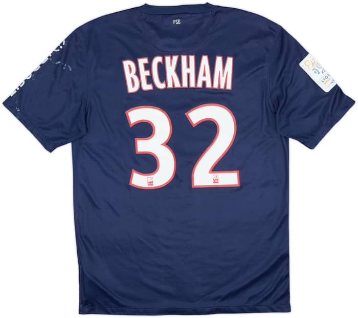 2012-13 Paris Saint-Germain Home Shirt Beckham #32 - 4/10 - (M)