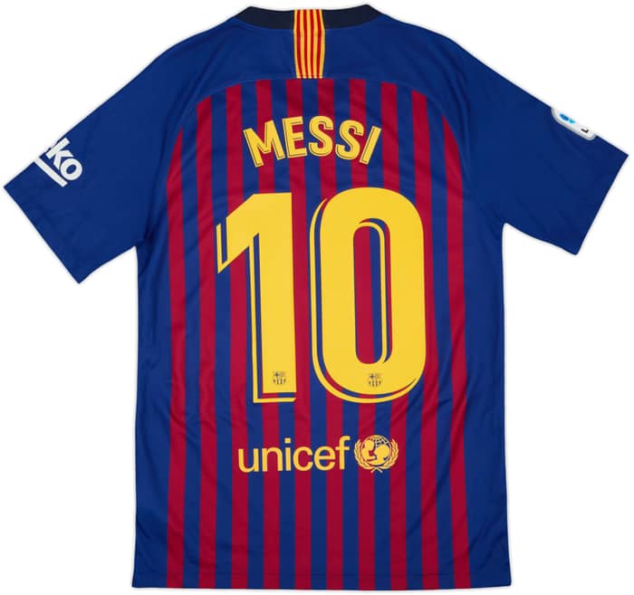 2018-19 Barcelona Home Shirt Messi #10 - 10/10 - (S)