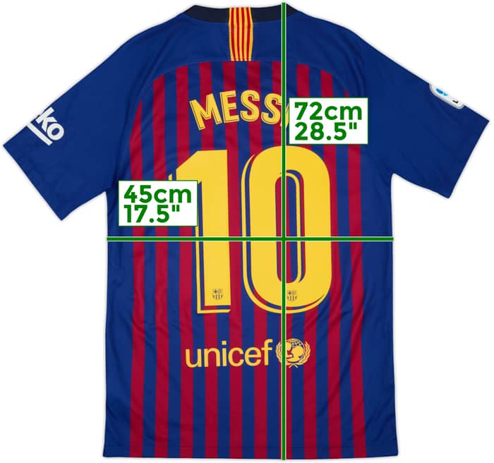 2018-19 Barcelona Home Shirt Messi #10 - 10/10 - (S)